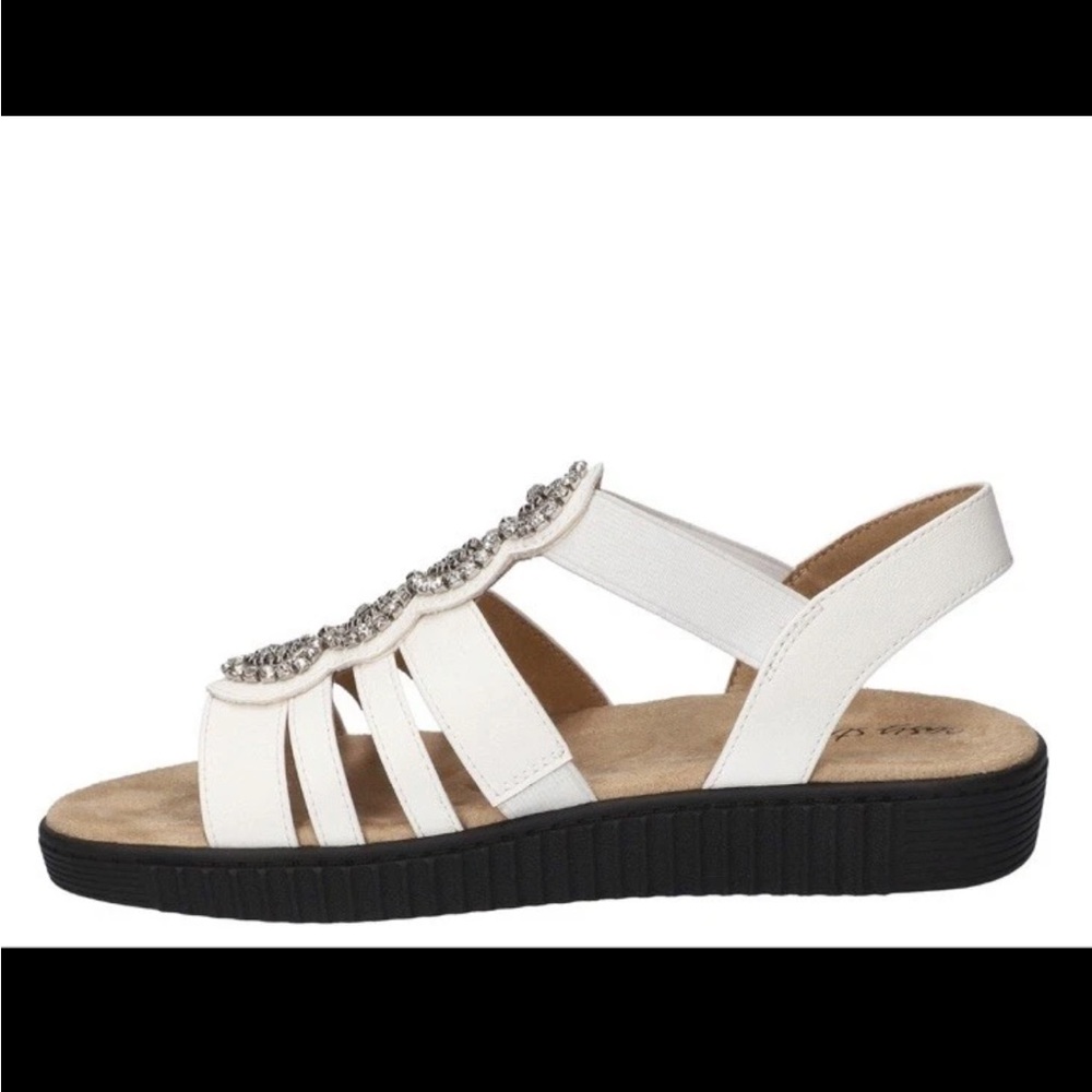 Easy Street Samira Women’s white  Sandal Size 8 - Picture 5 of 10